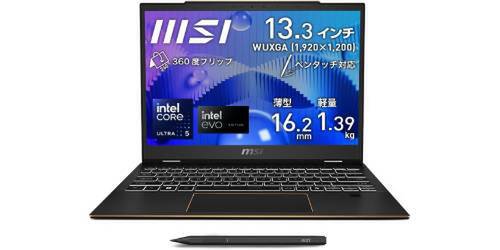 ペン対応2in1でも高性能！MSI Summit E13 AI Evoが15万円台