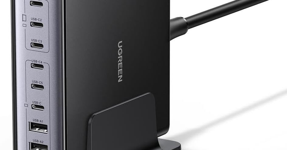 UGREEN 200W 8ポート充電器が9799円！デスクを究極に整理するチャンス